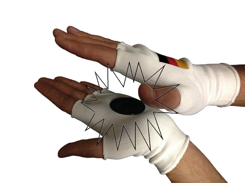 trends4cents Groß- und Einzelhandels-GmbH Flaggen und Fahnen Clip-Clappers Klatsch Handschuhe mit Deutschland Fahne Gr. Uni Fanartikel mit Fahne
