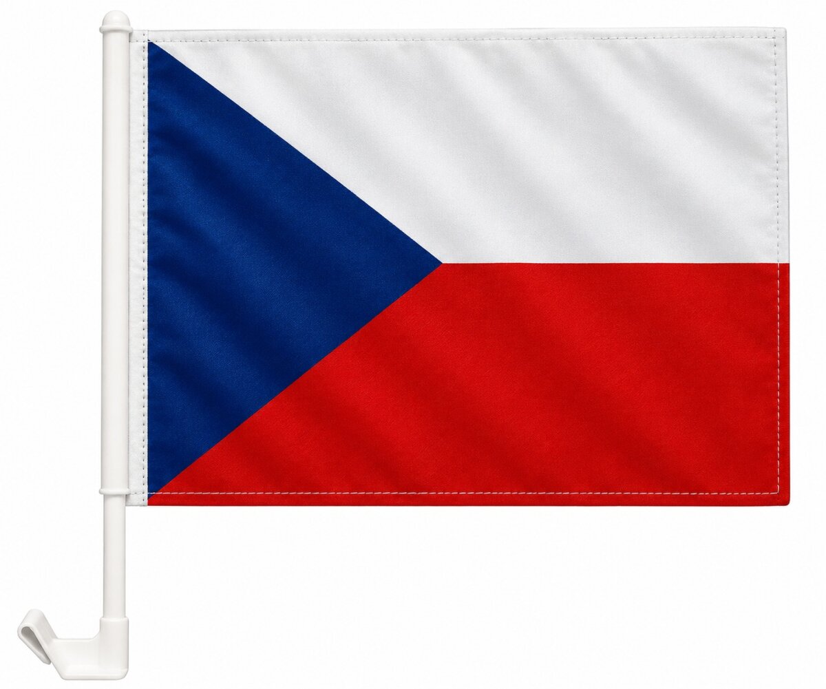 Versandhandel Strauch GmbH Flaggen und Fahnen Autoflagge Tschechien 30 x 40 cm Auto Flagge Fahne Autofahne Fensterflagge Fanfahne