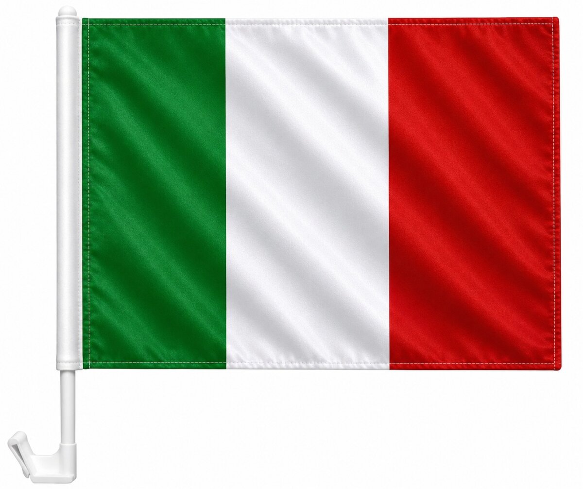 Flaggen und Fahnen Autoflagge Italien 30 x 40 cm Auto Flagge Fahne Autofahne Fensterflagge Fanfahne