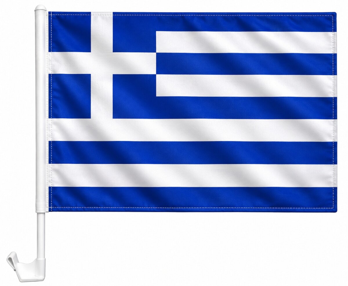 Versandhandel Strauch GmbH Flaggen und Fahnen Autoflagge Griechenland 30 x 40 cm Auto Flagge Fahne Autofahne Fensterflagge Fanfahne