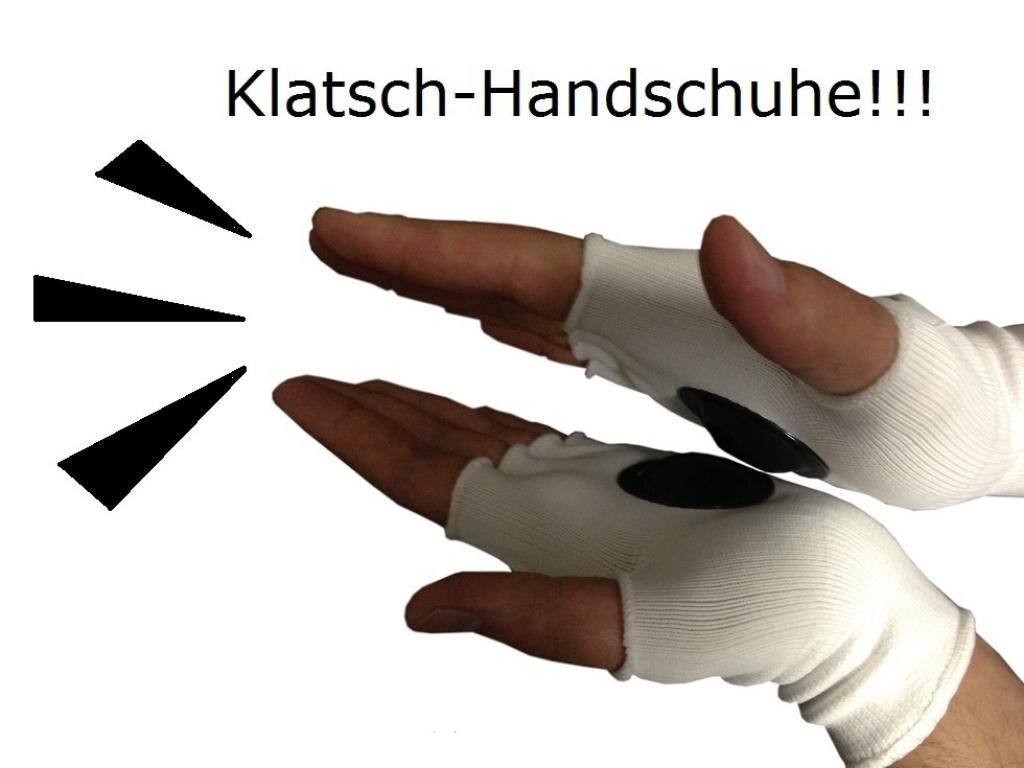 trends4cents Groß- und Einzelhandels-GmbH Flaggen und Fahnen Clip-Clappers Klatsch Handschuhe mit Deutschland Fahne Gr. Uni Fanartikel mit Fahne