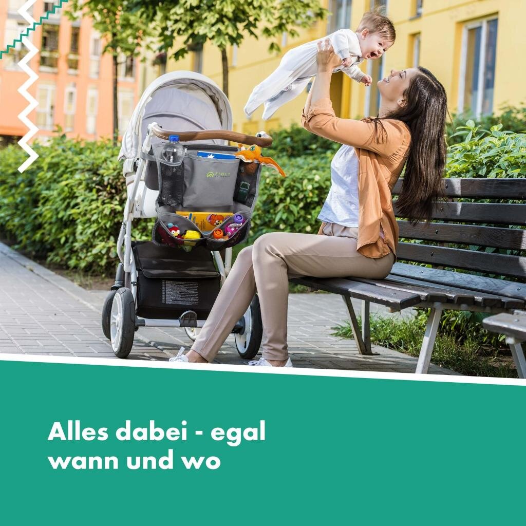 Galaxus Deutschland GmbH Freizeit und Outdoor 2 x Fioly Organizer Tasche für KFZ Kopfstütze Kind Baby Stauraum für Autositz, Rücksitztasche