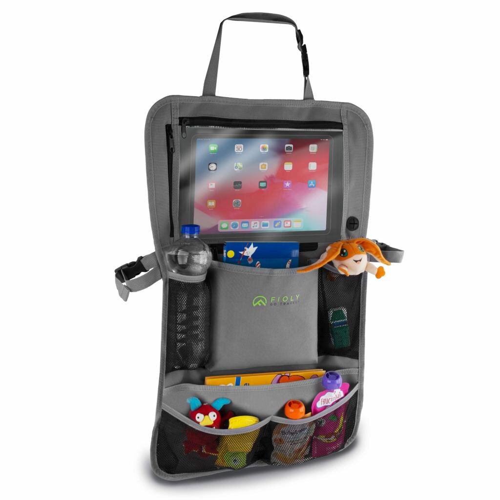 Galaxus Deutschland GmbH Freizeit und Outdoor 2 x Fioly Organizer Tasche für KFZ Kopfstütze Kind Baby Stauraum für Autositz, Rücksitztasche
