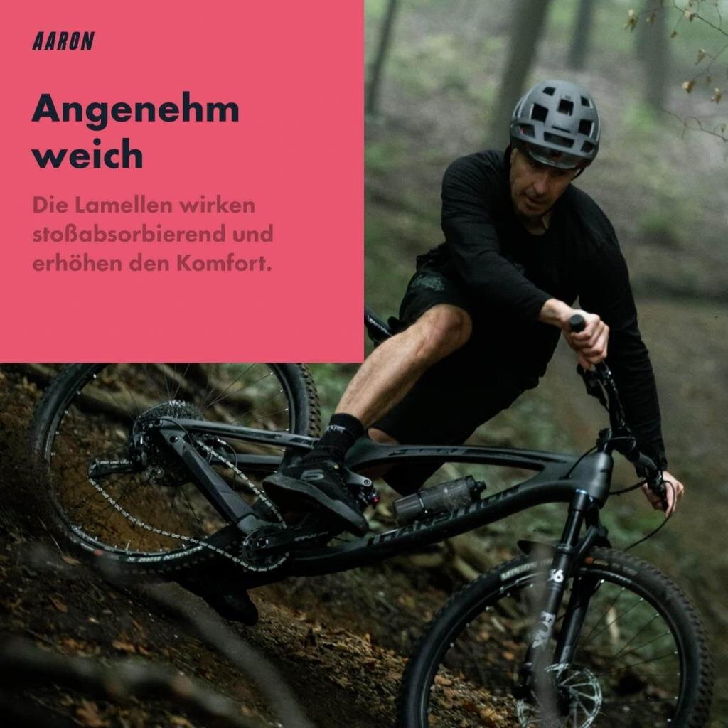 MM Commerce GmbH Freizeit und Outdoor AARON MTB & BMX Fahrradgriffe, sportliche Lenkergriffe aus rutschfestem Gummi in Schwarz