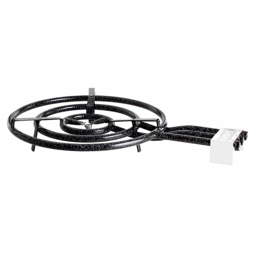 B.M.S-Burger GmbH Freizeit und Outdoor 3-Ring-Paella-Gasbrenner Ø 60 cm, 24,8 kW, für universellen Einsatz im Freien