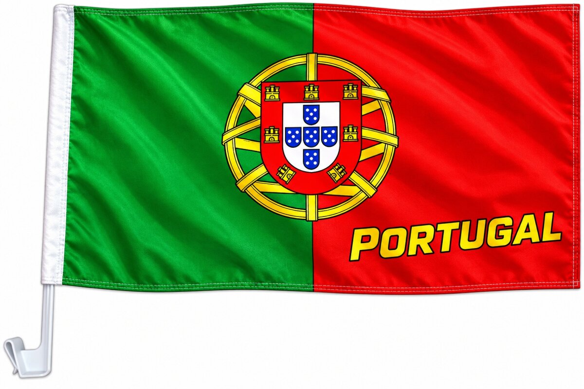 Versandhandel Strauch GmbH Flaggen und Fahnen Autoflagge Portugal 30 x 40 cm Auto Flagge Fahne Autofahne Fensterflagge Fanfahne