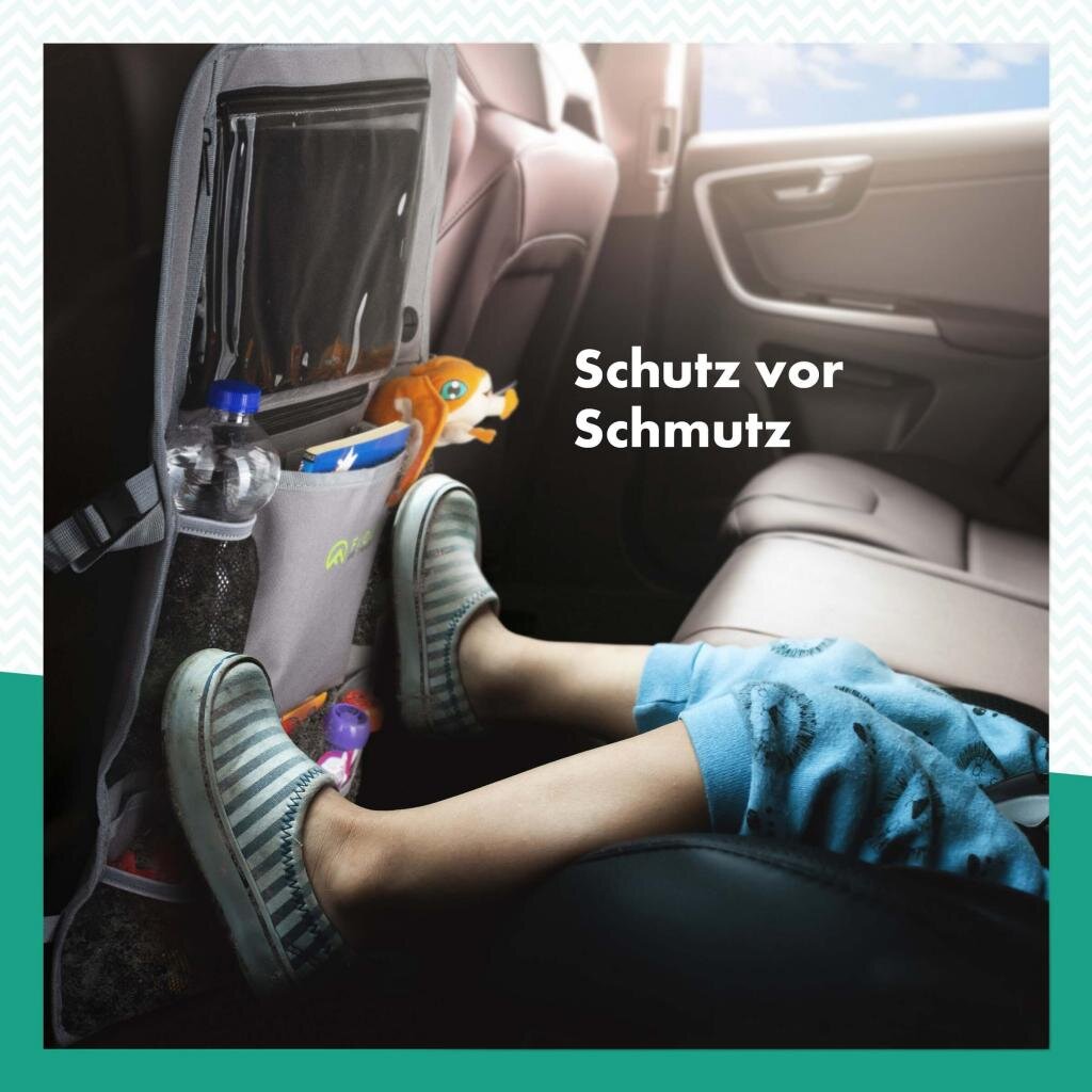 Galaxus Deutschland GmbH Freizeit und Outdoor 2 x Fioly Organizer Tasche für KFZ Kopfstütze Kind Baby Stauraum für Autositz, Rücksitztasche